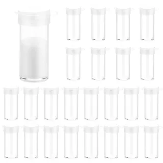 24er Set Extra Kleine Salzstreuer,Tragebare Mini Salzstreuer mit Deckel | Gewürzflaschen Klein Salz und Pfefferstreuer für Unterwegs Camping Küche BBQ 6g