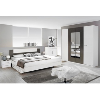 Rauch Schlafzimmer Borba Schlafzimmer-Set alpinweiß / grau-metallic mehrteilig