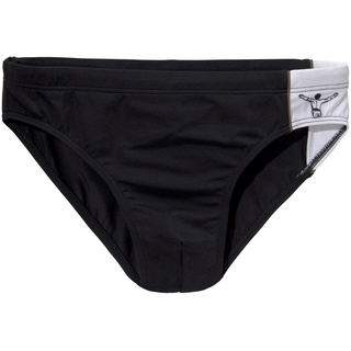 Badeslip CHIEMSEE Gr. 4, N-Gr, schwarz Herren Badehosen mit Kontrasteinsätzen