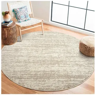 Sanat Teppich »Oslo«, rund, 10 mm Höhe, Kurzflor, Wohnzimmer, Schlafzimmer, fussbodenheizungsgeeignet beige