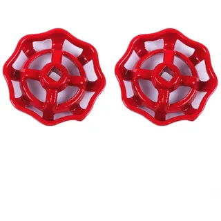 Ventil-Handrad, Gusseisen-Ventil-Handrad, Griff, Kupfer-Schieber, Absperrventil, 2 Stück (8 mm)