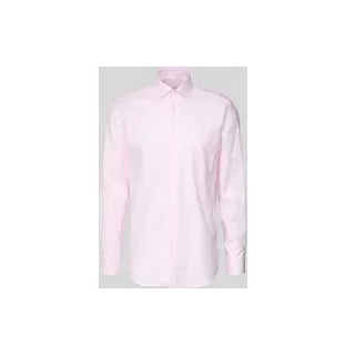 Regular Fit Businesshemd aus Big Twill, Rosa, 45