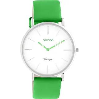 Oozoo Vintage Herren Uhr - Armbanduhr Herren mit 20mm Lederarmband - Analoge Herren Armbanduhr in rund - auch als Damen Uhr passend