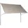 200 cm taupe/weiß