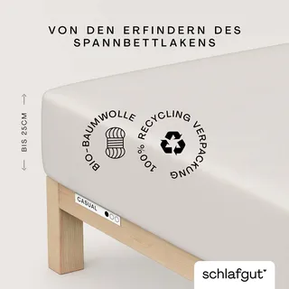schlafgut Casual 140 x 200 - 160 x 200 cm sand light