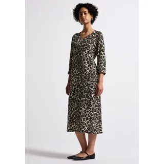 STREET ONE Midikleid Grafisch Schwarz 36