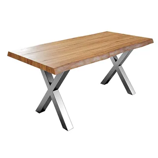 ab:stil.art.moebel Esstisch 240 x 79 x 100 cm Akazie natur/beige