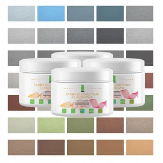 OEM Silikon-fassadenfarbe, Verschiedene Farben Zur Auswahl, Set Mit 4 Proben À 150 Ml