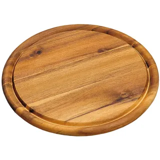 KESPER Fleischteller Holz 1 Set 25 x 25 x 1,5 cm Braun