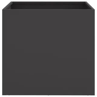 vidaXL Pflanzkübel 2 Stk. Schwarz 49x47x46 cm Stahl