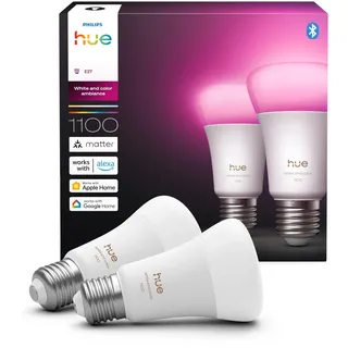 Philips Hue White & Color Ambiance E27 1100 lm 8,1 W 2 St.