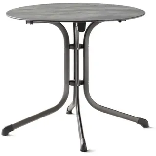 Sieger Klapptisch Ø 85 x 73 cm eisengrau/beton