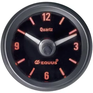 EQUUS 656789 Kfz Einbauinstrument Quarz-Uhr analog 4 LEDs Blau, Grün, Gelb, Rot 52mm