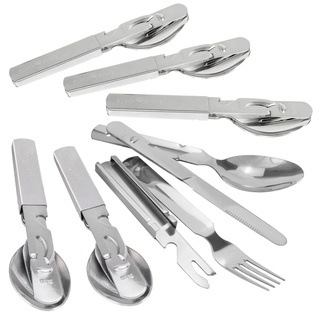Black Snake Essbesteck 2er 4er oder 6er Set im BW Stil ideales Besteck zum Camping - 6 Personen - Set