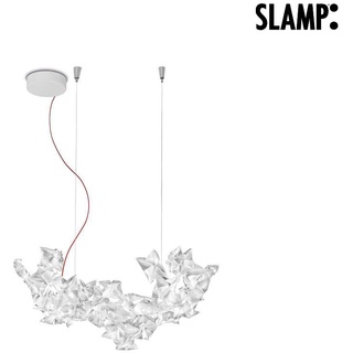 SLAMP Pendelleuchte HANAMI SMALL, 5x LED G9 5W (dimmbar, exkl.), Klar / Kabel rot SLA-HANSS00PRS01RG9000EU