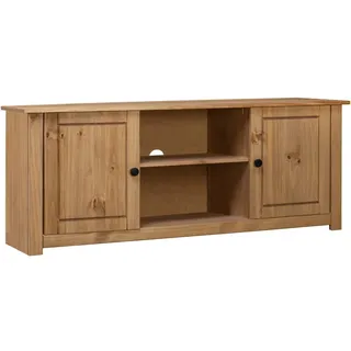 vidaXL Massivholz Panama-Kiefer TV Schrank Lowboard TV Möbel Board Tisch Fernsehtisch Fernsehschrank HiFi-Schrank Sideboard 120x40x50cm
