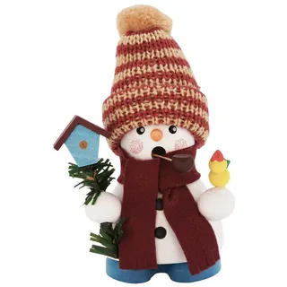 Christian Ulbricht Räuchermann Schneemann 11,5 cm braun