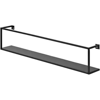 DOLLE Wandregal Aquarium 60 x 8 x 12 cm Schwarz