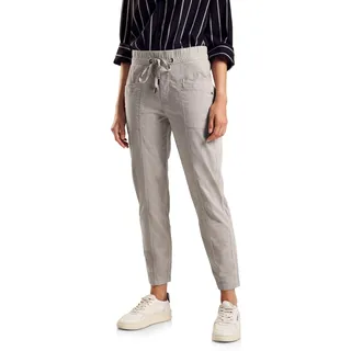 STREET ONE Damen A377682 Hose Casual Fit, Stone beige, 44 - 44W / 28L