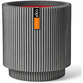 Capi Europe Zylinder Groove Ø 43,5 x 46 cm Anthrazit