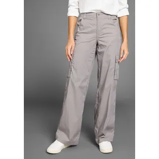 KangaROOS Cargohose Wide-Leg mit Cargotaschen Gr. 40 (M) N-Gr, grau, , 73043427-40 N-Gr