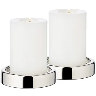 Edzard Kerzenteller Sanremo vernickelt Silber