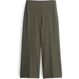 OPUS Damen Culotte | Misha Crepe Wide Culotte aus Viskosekrepp Olive Leaf, 38 - 38W