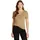 Damen T-Shirt Kurzarm New Slim Cody V-Ausschnitt Beige Safari Canvas XS