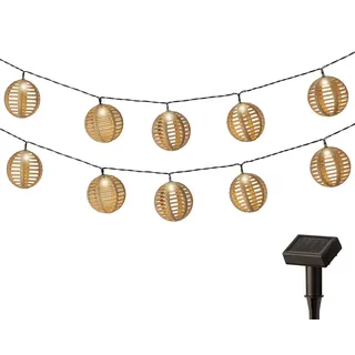 Lumineo LED Solar Lichterkette Plastik 4,5m 1 Stück Warmweiß/Braun