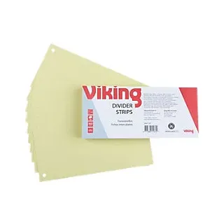 Viking Trennstreifen 100% Recycelt DIN A4 Gelb Pappkarton Rechteckig 190 g/m2 100 Stück