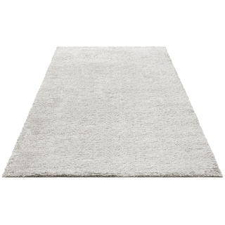 Hochflor-Teppich BRUNO BANANI "Shaggy Soft" Teppiche Gr. B/L: 240 cm x 320 cm, 30 mm, 1 St., grau (aluminium) Esszimmerteppiche gewebt, Uni Farben, besonders weich und kuschelig