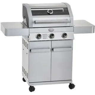 RÖSLE Gasgrill Grillen Gasgrill BBQ-Station Grillwagen Gourmet G3 Edelstahl 3 Brenner