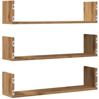 vidaXL Wandregal 80 x 18 x 18 cm Braun