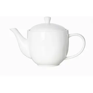 Ritzenhoff Breker Teekanne Skagen, Weiß, Keramik, Uni, 930 ml, 15x14x21 cm, Ausgießer, Kaffee & Tee, Kannen, Teekannen