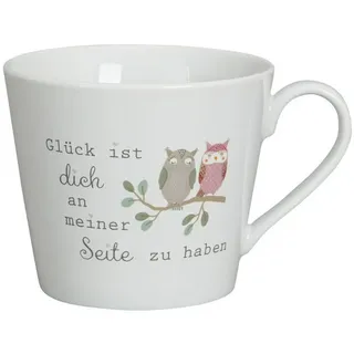 Krasilnikoff Happy Cup Tasse 0,4 l Weiß