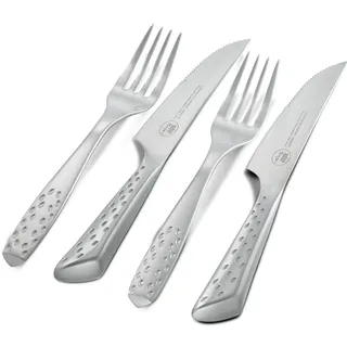 Weber Steak-Set 4-teilig Edelstahl silber