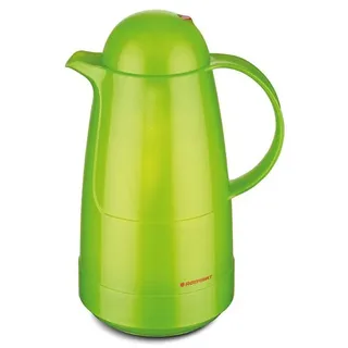 ROTPUNKT Isolierkanne 1,0 Liter 210 I hochwertig I geruchs- und geschmacksneutral, 1 l, (Kaffeekanne I Teekanne), Glaskolben aus doppelwandigem Rosalin-Glas (extra lange Isolierung) grün