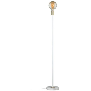 Paulmann Stehlampe | Neordic Nordin | Wohnzimmer | dimmbare Stehleuchte | Weiß/Gold/Marmor