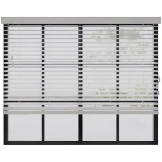 cocoon home concepts Holz-Jalousie 50 mm 230 x 240 cm Weiß