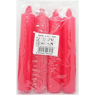 Rote Adventskerzen 4er Set Weihnachtskerzen Baumkerzen 23x130