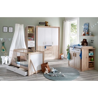 Stylefy Babymöbel-Set Karla II, (Babyzimmer-Set, Set (7-St), aus Holzwerkstoff, Soft-Close Funktion, mit Bettkasten, Modern Design, mit Rausfallschutz, viel Stauraum weiß