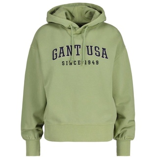Gant Sweater Damen Sweatshirt - D1. USA Hoodie grün L