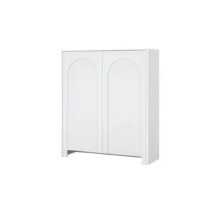 Möbel Kraft Highboard 100 x 117 x 35 cm Weiß