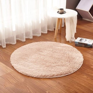 Teppiche für Schlafzimmer, Balkon Teppich Outdoor FußMatten, Sofa Matten Teppiche für Flur, für Stuhl Sofa. -Beige-60CM Short Hair