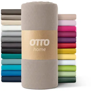 OTTO home Bettlaken Mikrofaser-Jersey 120 x 200 cm grau