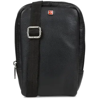 Albatross Kleine Herren Ledertasche Schwarz