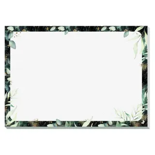 Sigel Papier-Schreibunterlage Glamorous Leaves A3, 30 Blatt, vegan, aus nachhaltig hergestelltem Papier, Jolie, Design