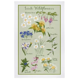 Ulster Weavers Geschirrtuch Irish Wildflowers, (1-tlg., 1-teilig), 100% Baumwolle 48x74cm Küchentuch grün