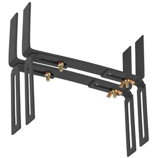BigDean Blumenkastenhalter H-Form 2 Stück anthrazit