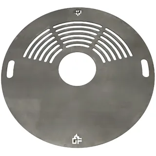 Grillpeter Feuerplatte D 80 cm Grillplatte für Feuertonne Planchaplatte Stahl 6 mm